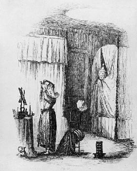 The Middle-Aged Lady in the Double-Bedded Room, illustration from ''The Pickwick Papers'' Charles Di