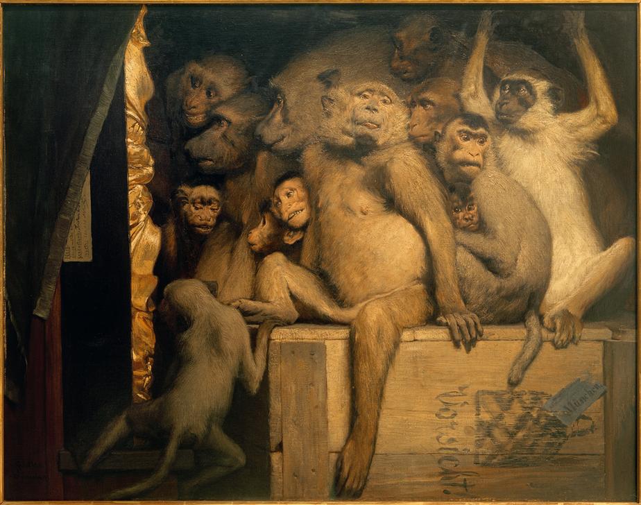 Monkeys as art critics from Haeckel Ernst