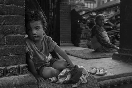 Kleines nepalesisches Mädchen