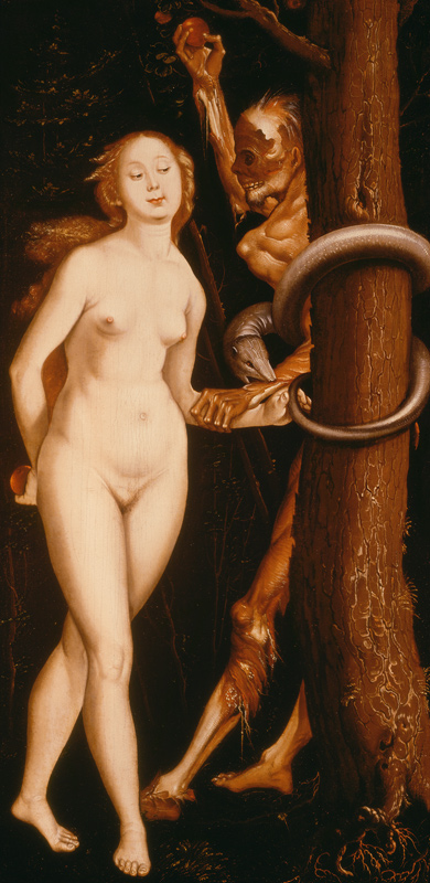Eve, the Serpent and Death from Hans Baldung Grien