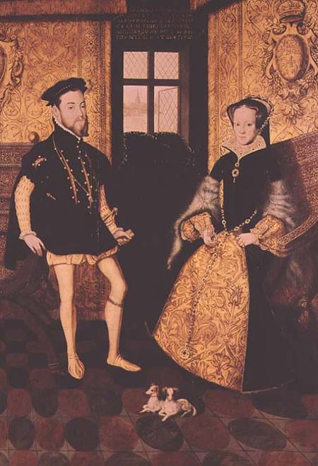 Philip II and Mary I from Hans Eworth or Ewoutsz