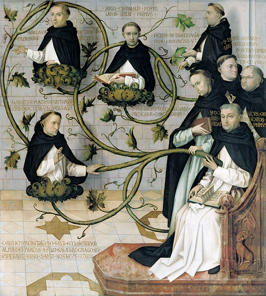 Stammbaum der Dominikaner (unterer Teil) from Hans Holbein d. Ä.