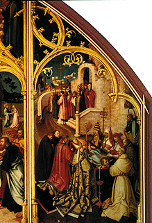 Basilikatafel San Paolo fuori le mura. Rechte Tafel Aufbahrung des hl. Pau from Hans Holbein d.Ä.