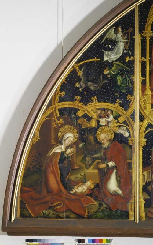 Detail Christi Geburt aus der Basilikatafel Sta.Maria Maggiore from Hans Holbein d.Ä.