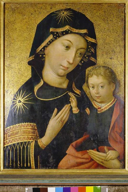 Maria mit dem Jesusknaben Hindelanger Madonna. from Hans Holbein d.Ä.