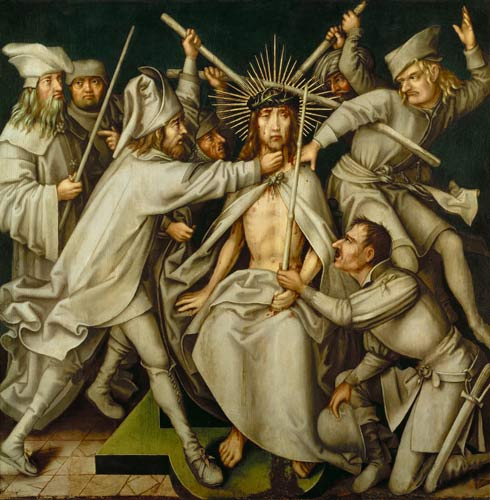 Sog. Graue Passion: Dornenkrönung Christi. from Hans Holbein d.Ä.