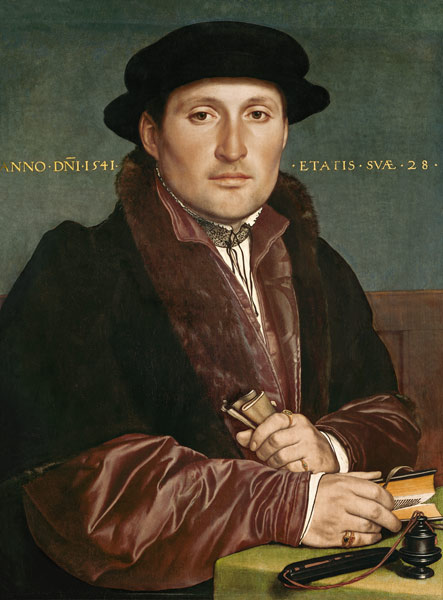 Bildnis eines jungen Kaufmanns (angebl Hans von Muffel aus Nürnberg) from Hans Holbein d.J.
