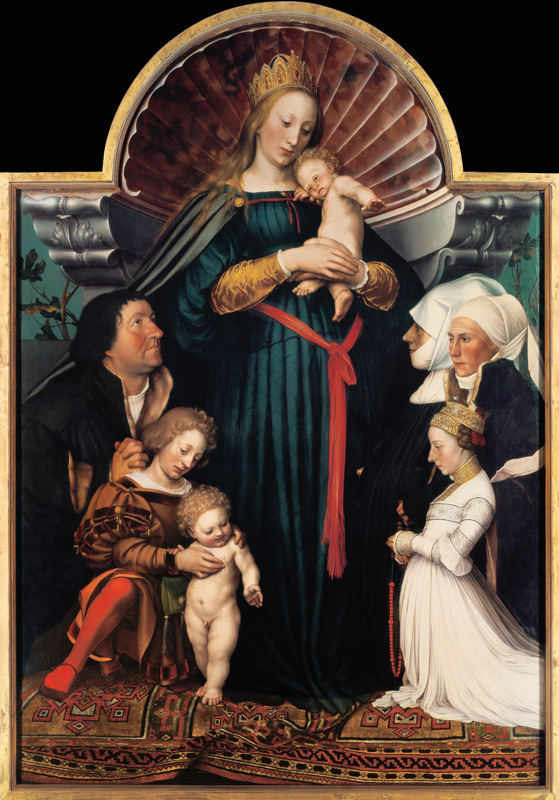 Madonna mit Kind und Stiftern (sogen Darmstädter Madonna) from Hans Holbein d.J.