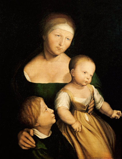 The Artist's Wife and Children from Hans Holbein d.J.