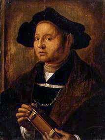 Bildnis eines Mannes mit Buch. from Hans Holbein d.J.