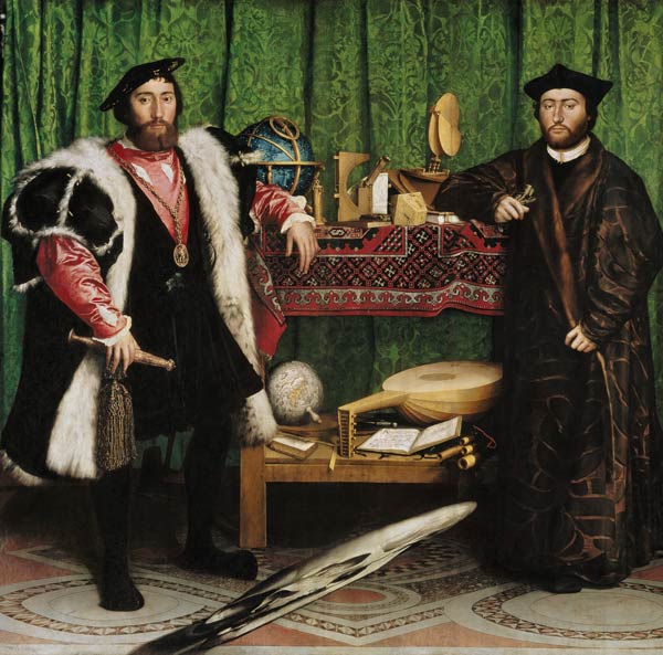 Bildnis der französischen Gesandten Jean de Dinteville und Georges de Selve from Hans Holbein d.J.