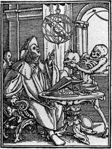 Holbein s Dance of Death / Astrologer from Hans Holbein d.J.