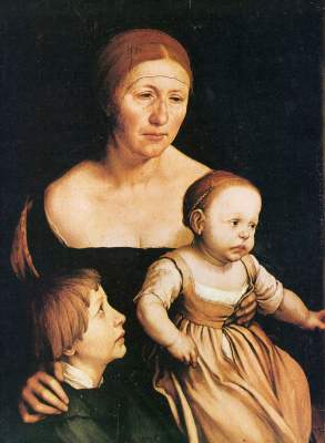 Holbeins Frau mit den beiden älteren Kindern from Hans Holbein d.J.