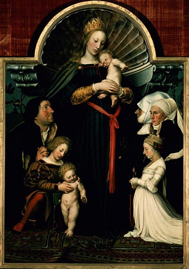 Madonna of the Burgermeister Meyer from Hans Holbein d.J.