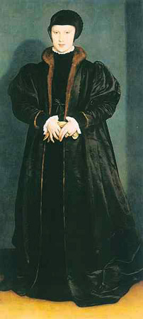 Portrait der Cristina von Dänemark from Hans Holbein d.J.