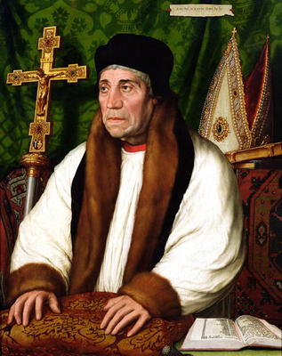 Portrait of William Warham (1450-1532) Archbishop of Canterbury, 1527 (oil on panel) from Hans Holbein d.J.