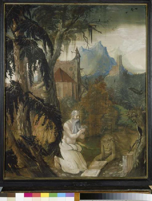 Der hl. Hieronymus in der Wildnis. from Hans Leu (Umkreis)