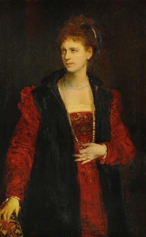 Bildnis der Schauspielerin Zerline Gabillon (1835-1892) from Hans Makart
