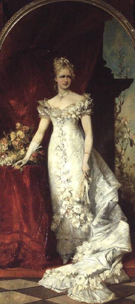 Crown Princess Stephanie of Belgium consort to Crown Prince Rudolf of Austria (1858-89) from Hans Makart
