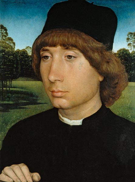 Portrait of a Young Man, c.1480 (oil on panel) from Hans Memling