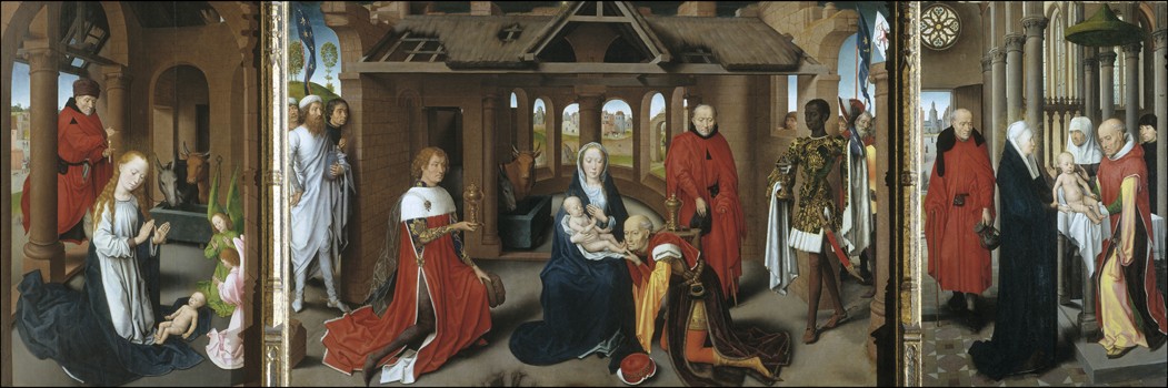 Nativity. The Adoration of the Magi. The Presentation of Jesus at the Temple from Hans Memling