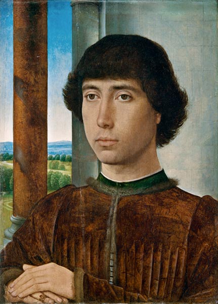 Portrait of a Young Man from Hans Memling