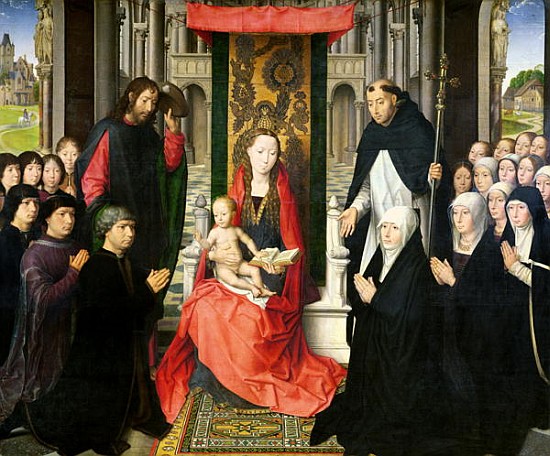 The Virgin and Child with St. James and St. Dominic Presenting the Donors and their Family, known as from Hans Memling
