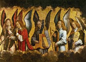 Angels Playing Musical Instruments, right hand panel from a triptych from the Church of Santa Maria
