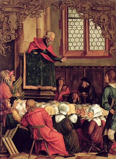 The Sermon of St. Peter, from a polyptych depicting Scenes from the Lives of SS. Peter and Paul from Hans Suess Kulmbach