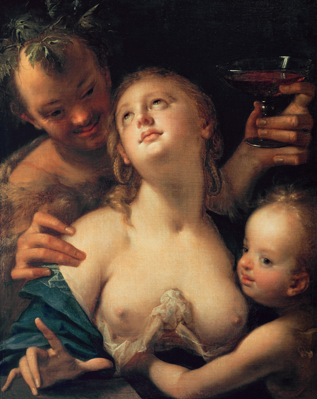 Bacchus, Venus and Cupid from Hans von Aachen