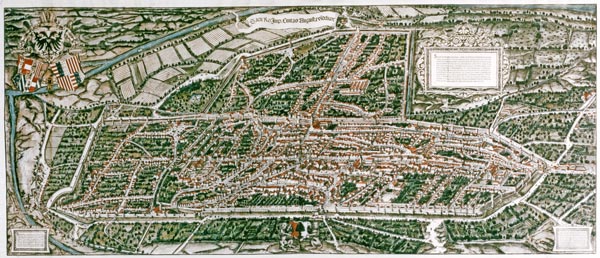 Augsburg, Ansicht 1521 from Hans Weiditz