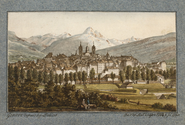 Geneva from Hans Conrad Escher von der Linth