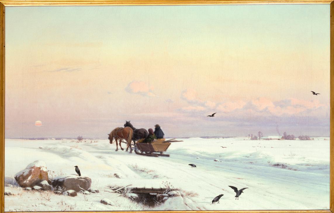 Sledge in a Winter Landscape from Hans Gabriel Friis