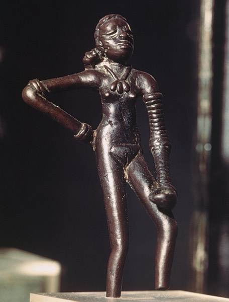 Figure of a young dancer, from Mohenjo-Daro, Indus Valley, Pakistan from Harappan
