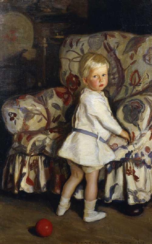 Kleinkind, an einem Sessel stehend from Harrington Mann