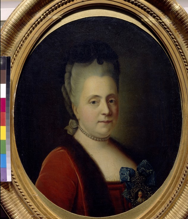 Portrait of the Lady-in-waiting Princess Daria Alexeyevna Golitsyna (1724-1798) from Heinrich Buchholz