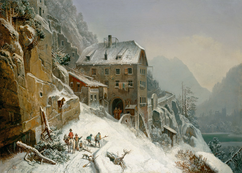 Winter am Fernpaß. from Heinrich Bürkel