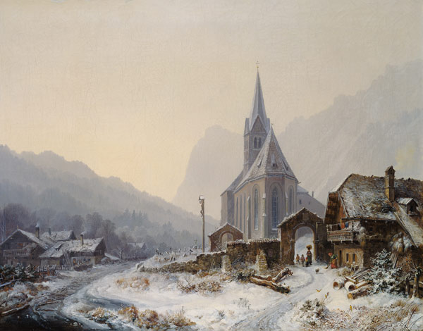 Winter in der Ramsau. from Heinrich Bürkel