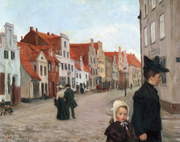 Die Hartengrube in Lübeck. from Heinrich Eduard Linde-Walther