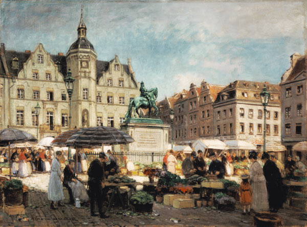 Markt am Jan Wellem in Düsseldorf from Heinrich Hermanns
