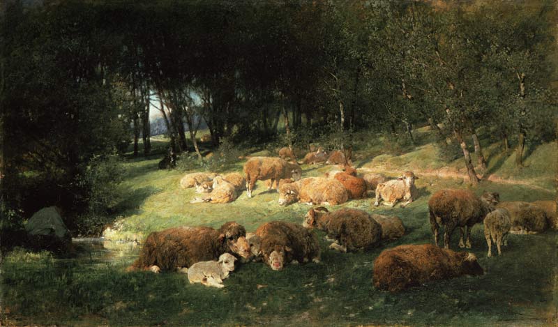 Schafe im Erlenhain from Heinrich von Zügel