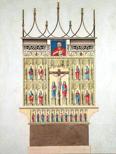 High-Altar of the former Cathedral in Hamburg from Heinrich Wilhelm Julius Koch