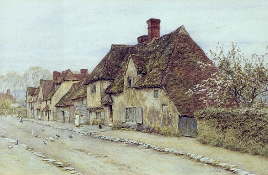 A Village Street, Kent from Helen Allingham