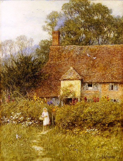 By the Cottage Gate from Helen Allingham