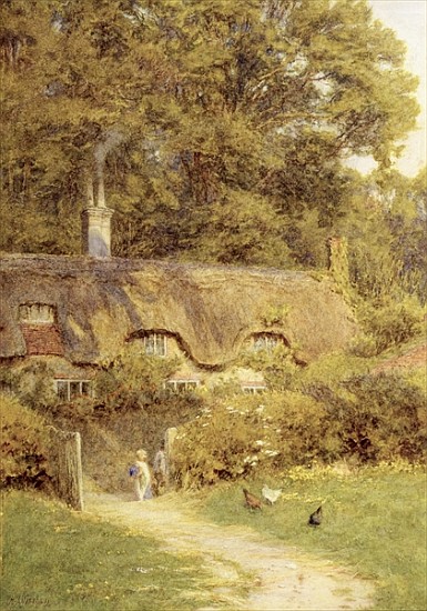 Cottage at Farringford, Isle of Wight from Helen Allingham
