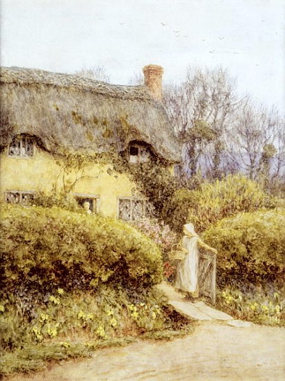 Cottage near Freshwater from Helen Allingham