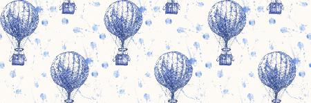 Hla013 Heißluftballons Kobalt
