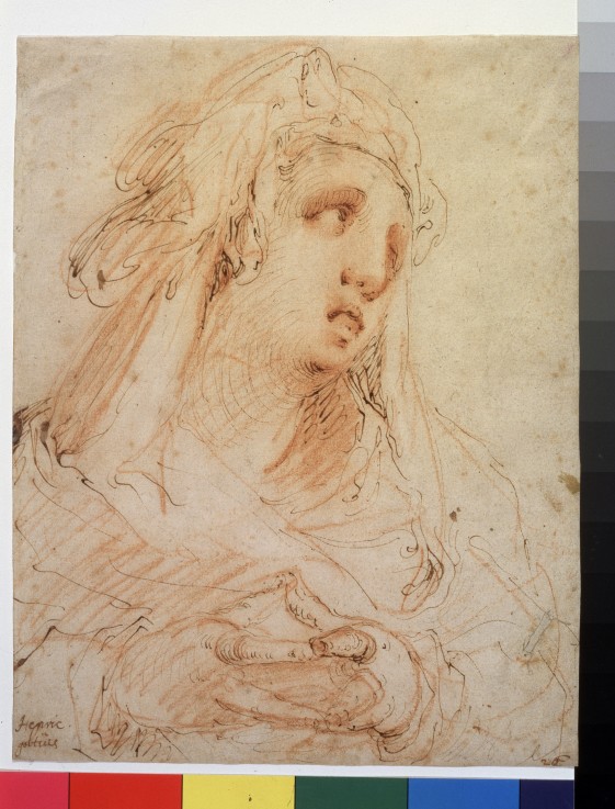 A young woman (Mary Magdalene?) from Hendrick Goltzius