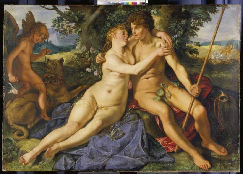 Venus und Adonis. from Hendrick Goltzius