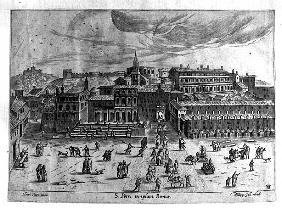 St. Peter''s Church, from ''Views of Rome'' published Philipp Galle in 1567